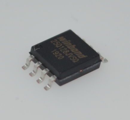W25Q128JVSIQ 128Mb (16MB) SPI NOR Flash met Quad/DUAL I/O 133MHz Clock Rate 4KB Uniform Sector & 256B Page Features Flexible Architecture Hoge prestaties en laag stroomverbruik