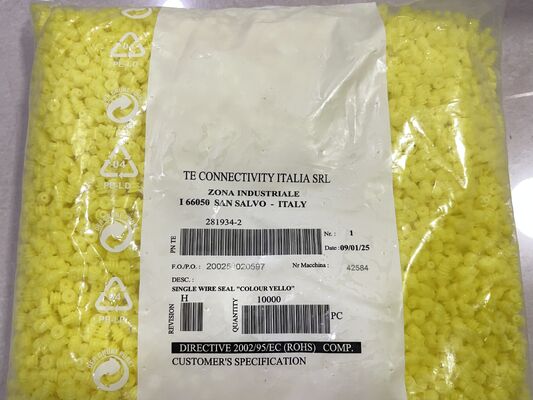 281934-2 2 Positie 2,5 mm Pitch Draad-to-Board Header Rechte hoek door het gat gehuld wrijvingsslot Gepolariseerd tin geplatteerd voor industriële en automobiel toepassingen