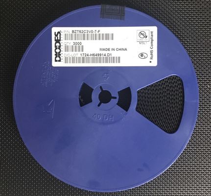 BZT52C3V0-7-F 3.0V Zenerdiode 500mW Kracht ±5% Tolerantie SOD-123 Miniatuurpakket Lage lekstroom Ideaal voor spanningsregulatie en bescherming in compacte elektronica