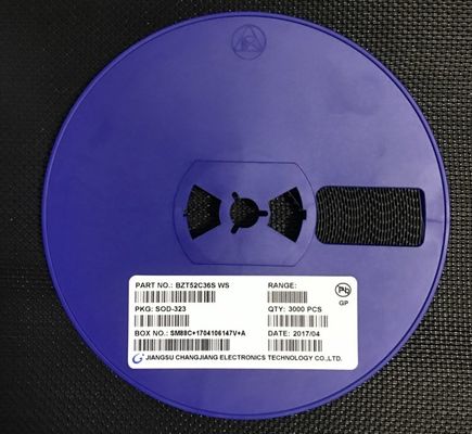 BZT52C36S 36V Zener Diode 500mW Vermogen ±5% Tolerantie SOD-323 Miniatuurpakket Lage ZZT and ZZK, ideaal voor spanningsregulatie and overspanning bescherming
