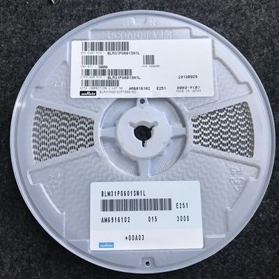 BLM31PG601SN1L 600Ω Ferrite kraal 1206 formaat 3A nominale stroom Hoge impedantie@100MHz AEC-Q200 -55°C tot +125°C