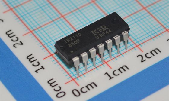 IR2110PBF geïntegreerd circuit 600V High-Low Driver 2A Piekstroom 10V-20V Logic 500ns Rise Time Package / Case 14-DIP (0.300", 7.62mm) -40°C tot +125°C