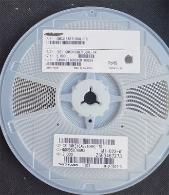 GMK316AB7106KL-TR 10μF 16V MLCC X5R 1206 ±10% Tol Laag ESR -55°C tot +85°C AEC-Q200