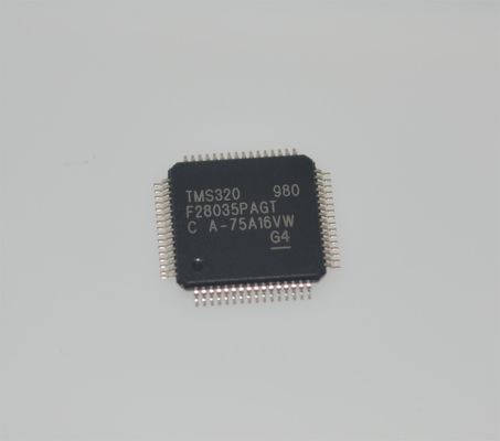 TMS320F28035PAGT 60MHz C2000 MCU 128KB Flash 12-bit ADC 16 PWM TQFP-64 -40°C tot +105°C