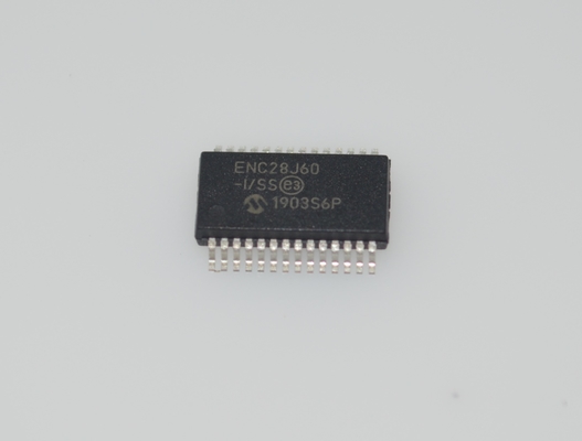 ENC28J60-I/SS Standalone Ethernet Controller 10Base-T SPI-interface 8KB buffer 3.3V SSOP-28 -40°C tot +85°C