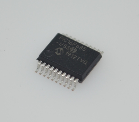 PIC16F685-I/SS 8-bits Flash MCU 20MHz Snelheid 3.5KB Geheugen 256B EEPROM 12x10-bit ADC 25 I/O Pins Breed 2.0-5.5V Bereik Industrieel -40°C tot +85°C SSOP-20 Pakket voor Embedded Control