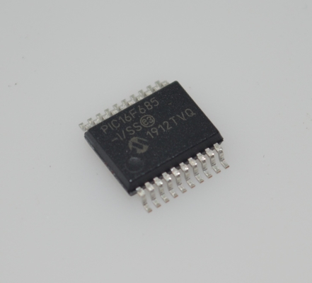 PIC16F685-I/SS 8-bits Flash MCU 20MHz Snelheid 3.5KB Geheugen 256B EEPROM 12x10-bit ADC 25 I/O Pins Breed 2.0-5.5V Bereik Industrieel -40°C tot +85°C SSOP-20 Pakket voor Embedded Control