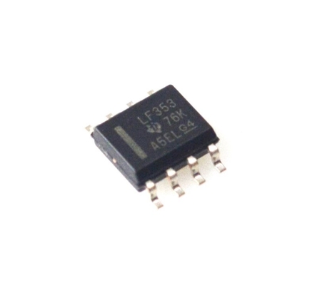 LF353DR Dual JFET Op-Amp 4MHz Bandbreedte Lage Ruis Hoge Ingangsimpedantie Breed Spanningsbereik (±18V) Laag Vermogen Snelle Slew Rate TO-99/DIP Behuizing - Ideaal voor Audio & Precisie Circuits