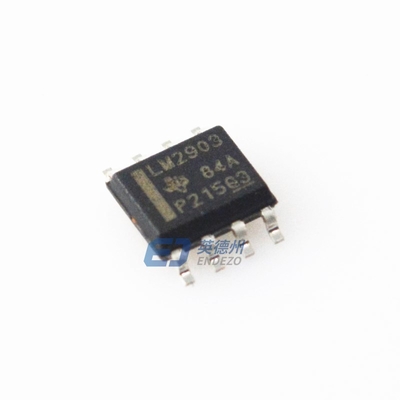 LM2903DR Dual Differential Comparator Wide 2V-36V Range Low 0.8mA Current Open-collector Outputs Fast 1.3μs Response SOIC-8 Package - Ideaal voor automotive/industriële besturing