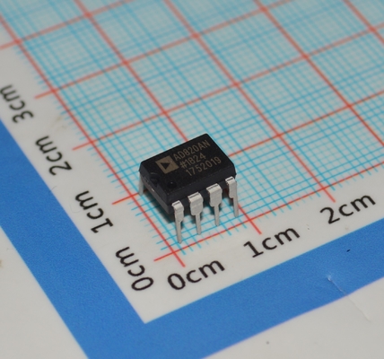 AD820AN Op-Amp 5MHz BW 16V/μs Slew Single/Dual Supply Low 1.8mA Current Rail-to-Rail Out -40°C~125°C 8-Pin DIP/SOIC Industrial Grade