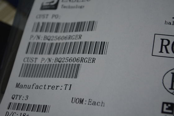 BQ25606RGER 3A snellader IC met 3.9V-14V ingang I2C-besturing 30V OVP NVDC-stroompad 3mm×3mm QFN 92% efficiëntie geïntegreerde MOSFET's and thermische regeling