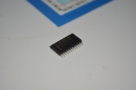 MAX7221EWG+T 8-cijferige LED-displaydriver met SPI-interface 10MHz seriële datasnelheid 2,7V-5,5V werking Individuele LED-besturing en 24-pins brede SOIC-behuizing