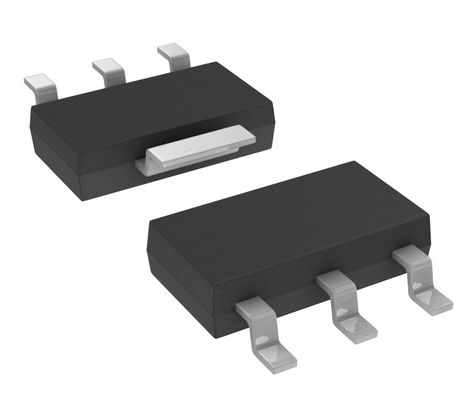 TLV1117LV33DCYR 800mA LDO 3.3V Vaste uitslag 1% nauwkeurigheid lage uitvalspanning overstroom en thermische bescherming -40°C tot 125°C Stabiel met keramische condensatoren SOT-223 Pakket