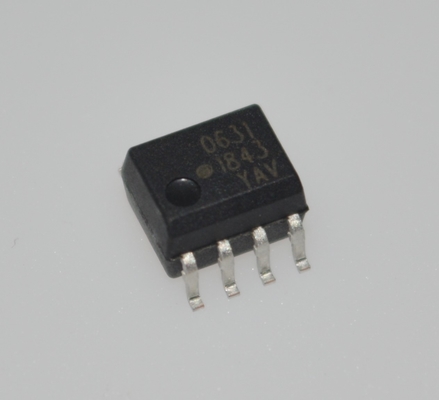 Ultracompact HCPL-0631-500E Hoge CMR 3,5 kV/μs 10 kV/μs Isolatie 1mA Lage stroom Hoge Temperatuur 110°C 5 kV Isolatie Hoog tempo 1MBd Breed Vcc 2,7-5,5V SOIC-8 Pakket