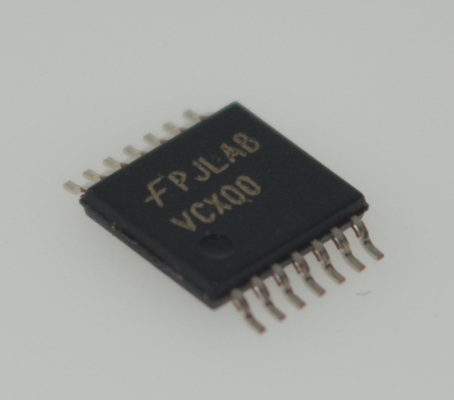 74VCX00MTCX 2.3-3.6V Quad 2-Input NAND Gate met 3.6V Tolerant Inputs/Outputs 100mA Balanced Output Drive Ultra-Low <2.5ns Delay in Tiny TSSOP-14 Package