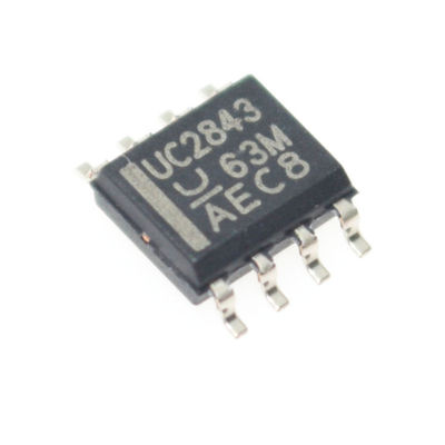 UC2843D8TR Current-Mode PWM-controller met 500 kHz werking 8,4V/7,9V UVLO 50mA Totem-Pole Output Interne getrimde bandgap Lage opstart- en bedrijfstroom in SOIC-8