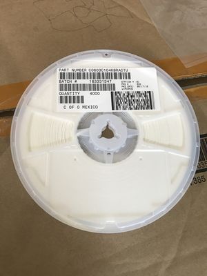 C0603C104K8RACTU 100nF 10V X7R 0603 MLCC Met 10% tolerantie Hoge capaciteit Stabiele prestaties van -55 °C tot +125 °C en RoHS-conform