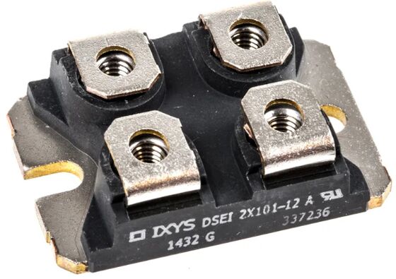 DSEI2X101-12A 1200V 2x101A Dubbele Diode Ultra-Snelle Herstel Lage Omgekeerde Herstel Zacht Schakelen Lage VF Hoge dI/dt Geïsoleerd Pakket Ideaal voor Snubber en Lassen