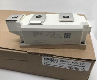SKKH570/18E 1800V 570A Thyristor-Diodemodule Dual Series Versterker Poort Low VF 1.44V, 19kA Surge AlN Ceramische basisdruk contacten UL gecertificeerd voor zachte starters
