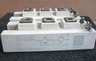 SKM75GB128DN 1200V, 75A Dual IGBT Module Lage VCE(sat) 1.9V Snelle Schakeling Geïntegreerde Diode 10µs SC Mogelijkheid SEMITOP2 Pakket Press-Fit Pinnen UL Gecertificeerd voor Drives en Inverters