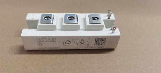SKM75GB128DN 1200V, 75A Dual IGBT Module Lage VCE(sat) 1.9V Snelle Schakeling Geïntegreerde Diode 10µs SC Mogelijkheid SEMITOP2 Pakket Press-Fit Pinnen UL Gecertificeerd voor Drives en Inverters