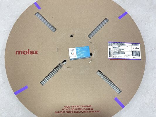 0039000077 2,36 mm Diameter Vertind Koperen Spade Connector Krimpaansluiting Niet-geïsoleerd 16-14 AWG 600V Nominaal 20A Stroom Rolverpakking voor Automobiel- en Industriële Bedrading