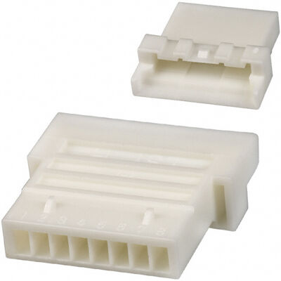 PALR-08VF 8-positie 2.0mm pitch connector behuizing PA-serie receptacle krimpaansluiting positieve vergrendeling compact ontwerp 3A nominale waarde 100V AC voor draad-naar-printplaat toepassingen