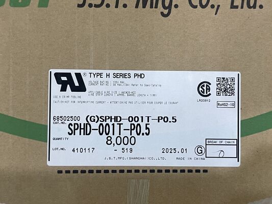 SPHD-001T-P0.5 Compact, hoog vasthoudend, laag inzetbaar, trillingsbestendig, gemakkelijk te krimpen 26-28 AWG, ideaal voor strakke elektronica