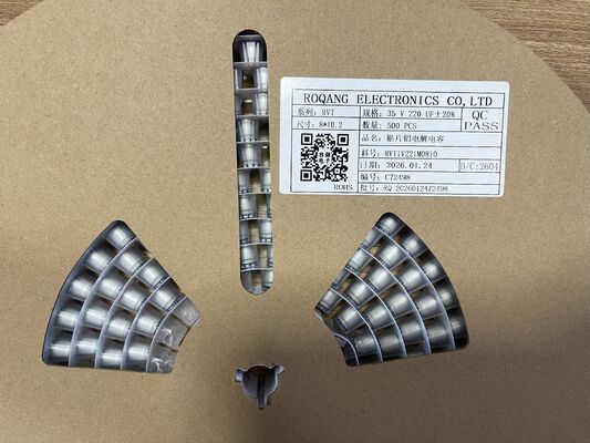 MA35V680M10X13 680μF 35V alum elec cap 10x13mm 105°C lage impedantie lange levensduur hoge golven voor elektriciteit en industrie