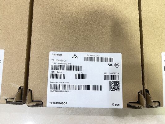 TT120N16SOFHPSA1 SCR-module 1600V Vdrm 120A Itav drukcontact hoge piek met laag verlies industriële kwaliteit voor vermogensregeling