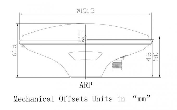 De waterdichte Antenne van de Aanwinstengps van IP67 Hoge, Externe Gnss-het Onderzoeken Antenne